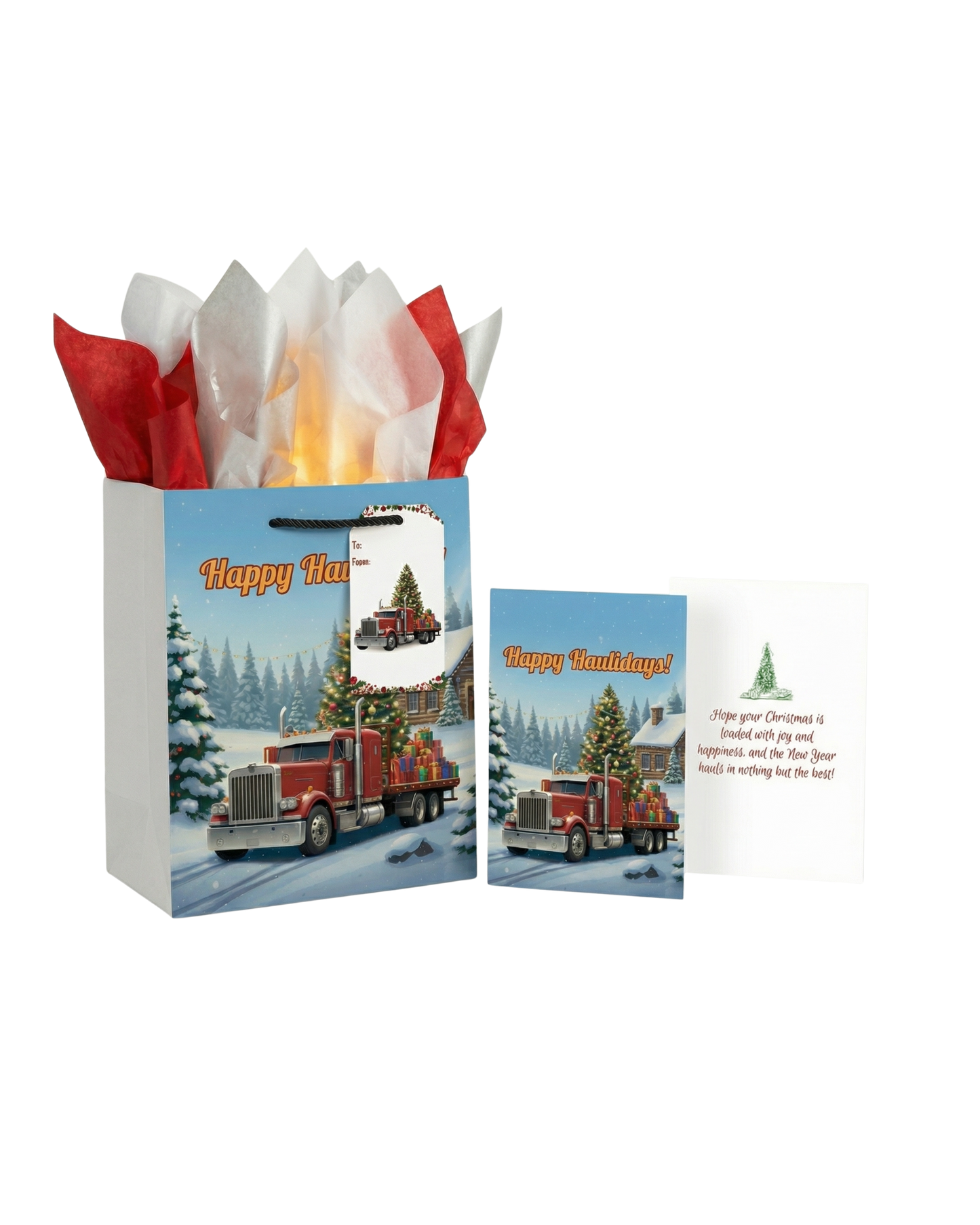 Happy Haulidays Red Gift Bag