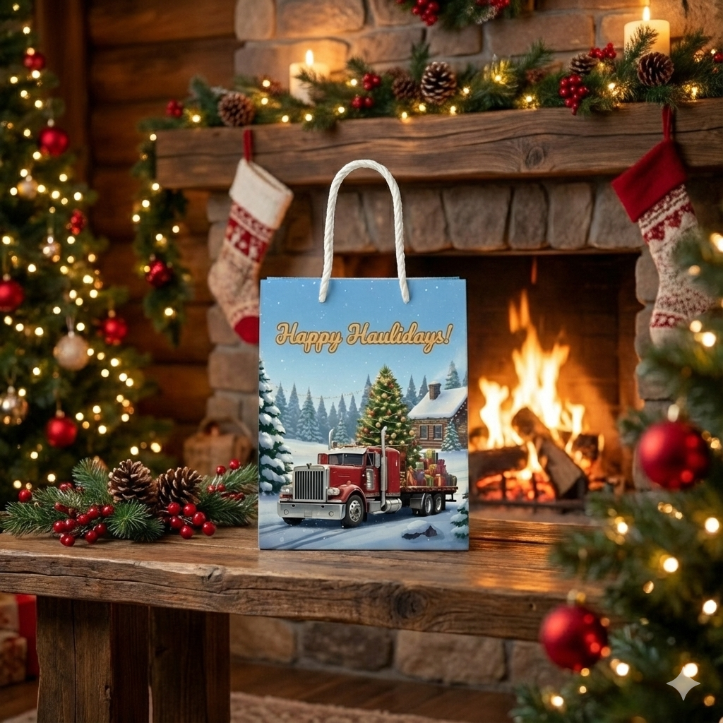 Happy Haulidays Red Gift Bag