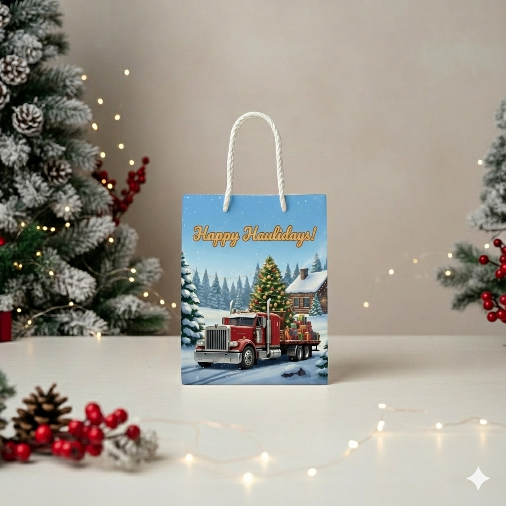 Happy Haulidays Red Gift Bag
