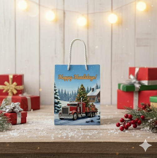 Happy Haulidays Red Gift Bag