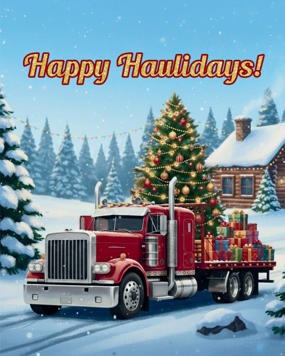 Happy Haulidays Red Gift Bag